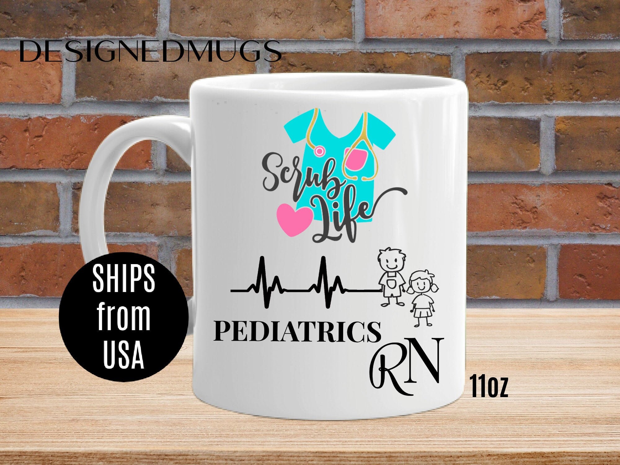 Registered Nurse Printed Mug Pediatrics Nurse Appreciation Etsy