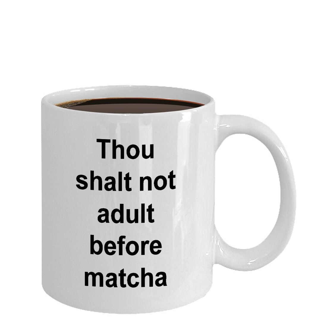 Matcha Tea Cups Green Tea Mug Funny Coffee Gifts Ceramic Etsy