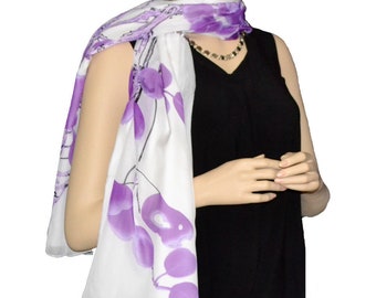 Sunshield Scarf Blossom & Branches Collection Violet