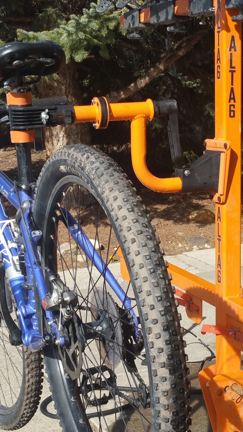 Six bicycle carrier vertical bike rack hitch mounted rack Etsy