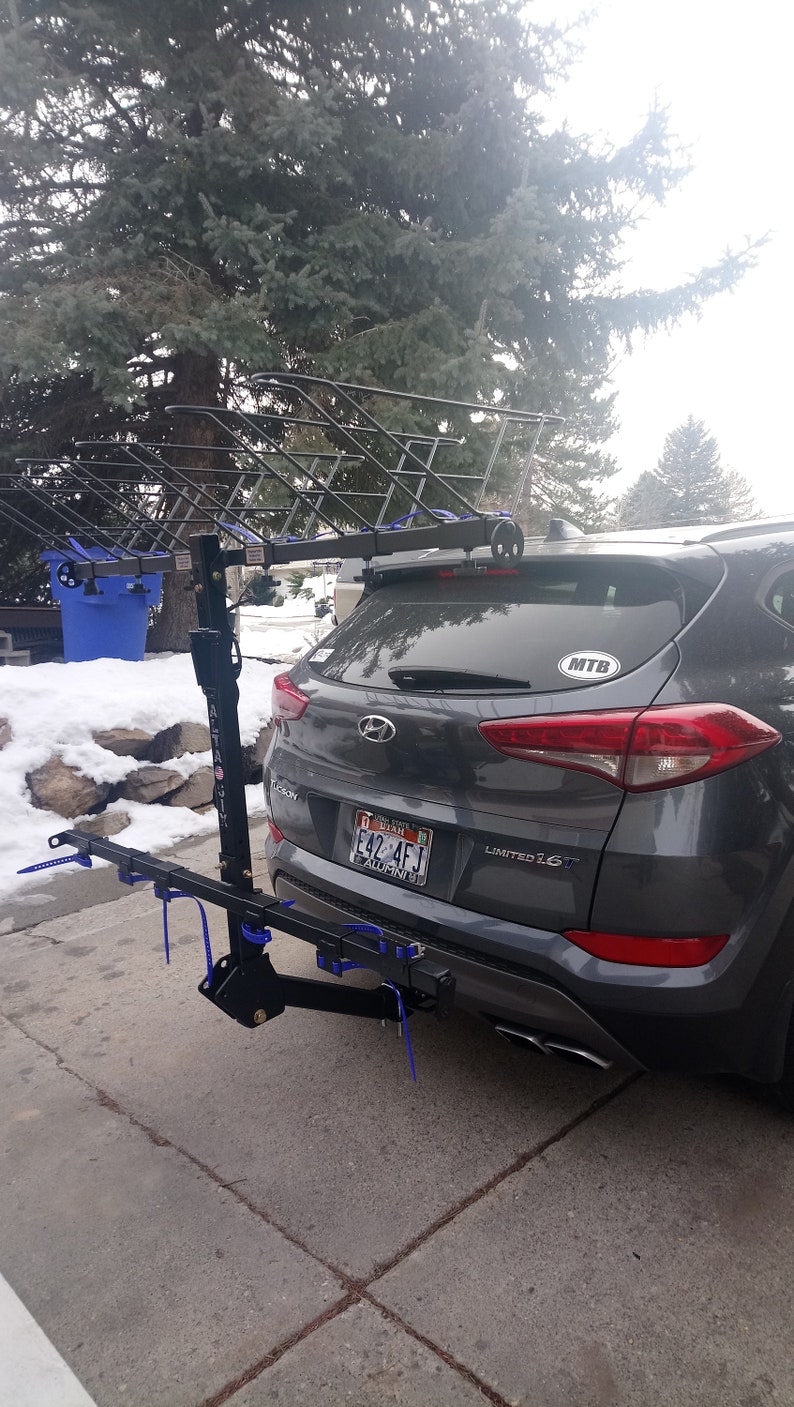 Six bicycle carrier vertical bike rack hitch mounted rack Etsy