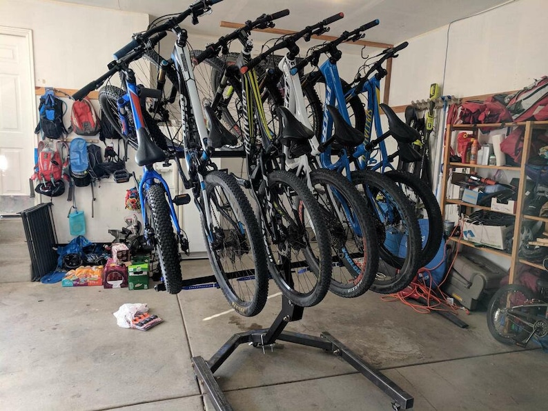 Six bicycle carrier vertical bike rack hitch mounted rack Etsy