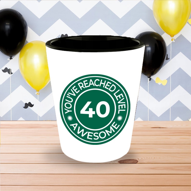 SHOT GLASS 40th Birthday Gift for Women 40th Birthday Gift for Etsy