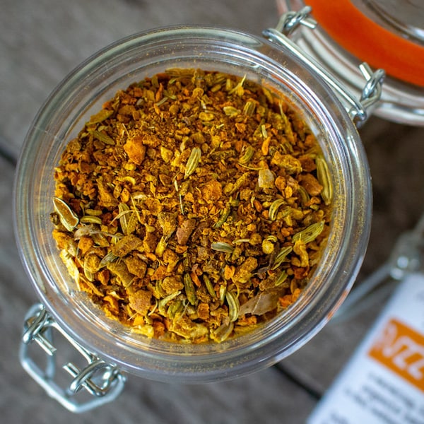 Fuzzy Blanket - Organic Loose-Leaf Medicinal Herbal Tea (with turmeric, ginger, and burdock to boost the immune system and feel better fast)