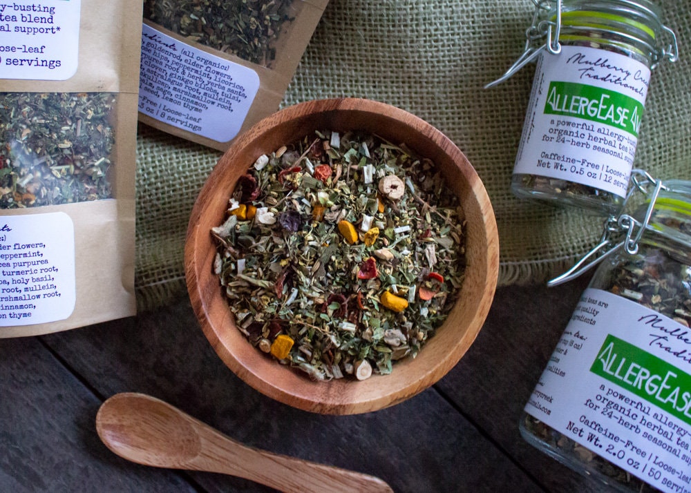 AllergEase Away - Organic Loose-Leaf Medicinal Herbal Tea (for allerg…