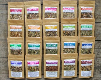 Mix & Match TEA SAMPLER - Choose your own variety pack from our 24 organic herbal tea blends!