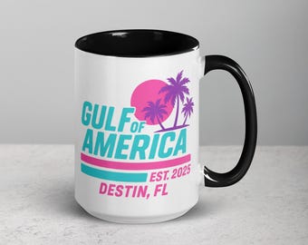 Destin Florida Souvenir Coffee Mug Colorful Ceramic 11 oz or 15 oz Gift Cup for Beach Lovers Dishwasher Microwave Safe BPA Free