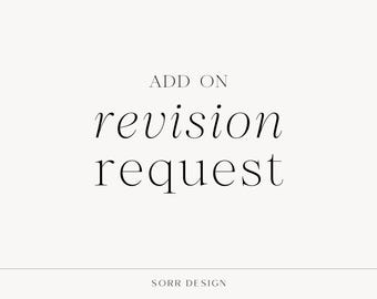 ADD ON | Revision Request - Semi-Custom Branding