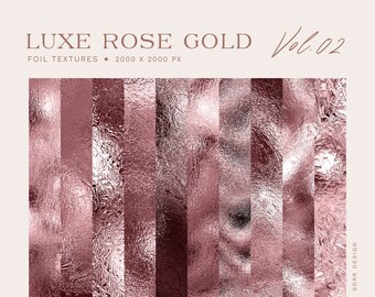 10 lyxiga roséguldtexturer volym 2, digitala texturer, roséguldfolie, abstrakt, Procreate, photoshop elegant textur, canva, sociala medier