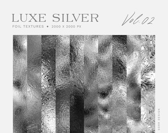 10 lyxiga silvertexturer volym 2, digitala texturer silverfolie, digital folietextur, elegant textur, fortplanta, canva, sociala medier