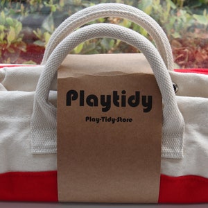 Bolsa para guardar juguetes Play Mat: 100 % algodón, ecológica