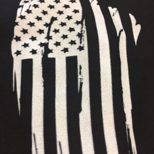 New American flags USA Red White and Blue custom graphic t-hirt