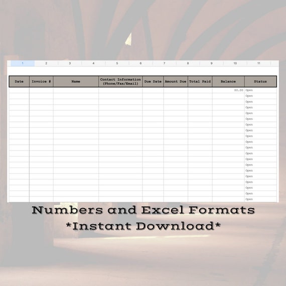 invoice manager spreadsheet numbers and excel format invoice spreadsheet