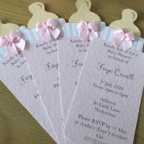 Babysitting Voucher Baby Shower Game Prize pack of 4 Etsy UK