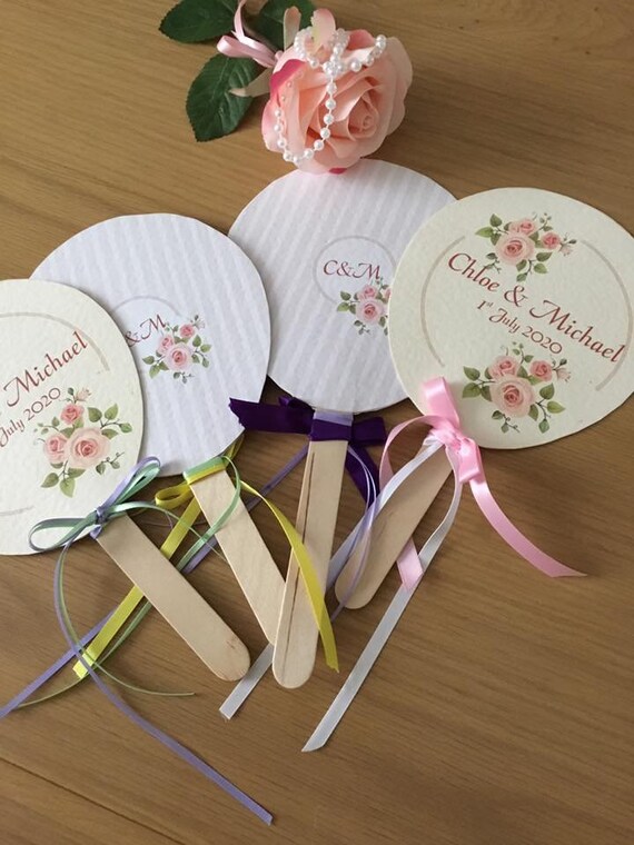 paper paddle fans for weddings