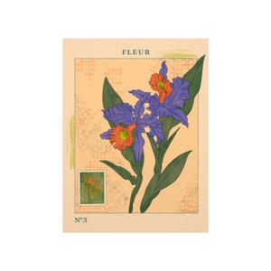 bohemian floral art print | fleur no. 3