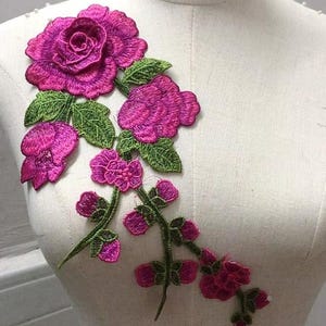 3D Embroidered Flower Lace Appliqué | Sew On Flower Patch