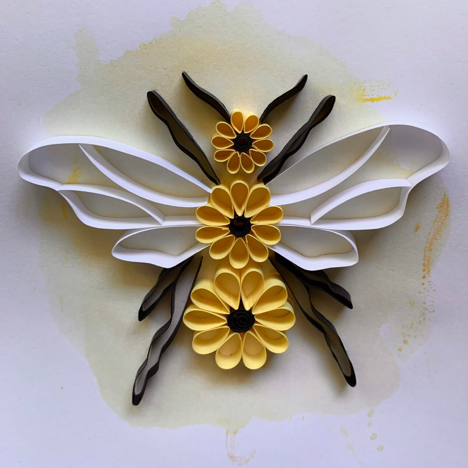 Flower Bee Quilled Bee Paper Flowers Mother's Day Gift Etsy