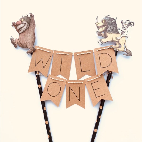 Where the Wild Things Are Cake Topper, Wild One Cake Topper , Wild One Topper.