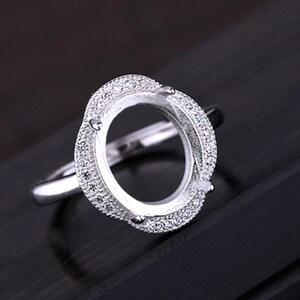 Ring Blank 6×8mm 7×9mm 8×10mm 10×12mm 12×16mm 13×17mm 15×20mm Oval Blank Ring Base For Jewelry Making Supplies (JT14)