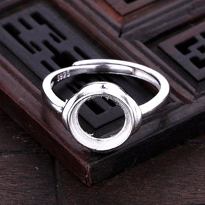Ring Blank 6×6mm/7×7mm/8×8mm//9×9mm/10×10mm/11×11mm Adjustable Ring Base,Cabochon Ring Setting For Jewelry Making Supplies(JT070)