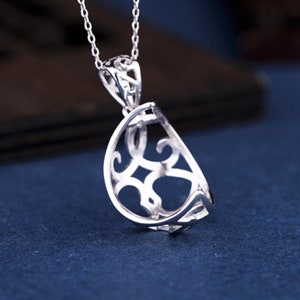 Fit 10-28mm Round Beads Blank Pendant Blank Sterling Silver Pendant Base ,White Gold Plated Pendant Blanks (DZ23)For Jewelry Making Supplies