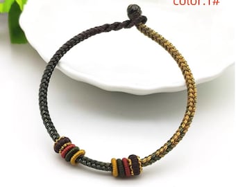 Semi-Finished Handmade Braided bracelet for men and women,red rope bracelet lucky knots bracelet Handmade Supplies (SS053)