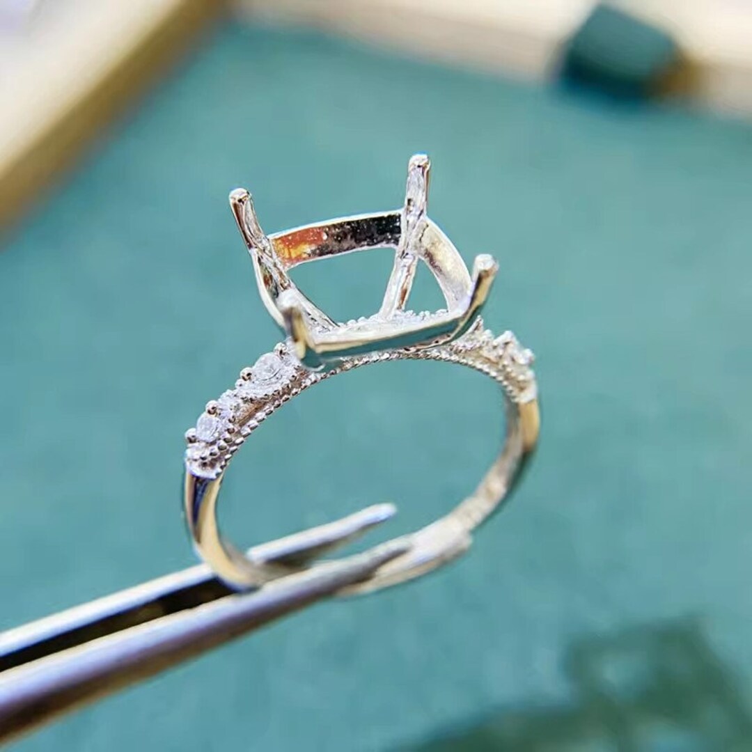Square Ring Bottom High Quality Ring Blank 10×10mm Adjustable Ring Base,square Shape ...