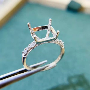 High quality Ring Blank 10×10mm Adjustable Ring Base,Square Shape Cabochon Ring Setting For Jewelry Making Supplies (JT0112)
