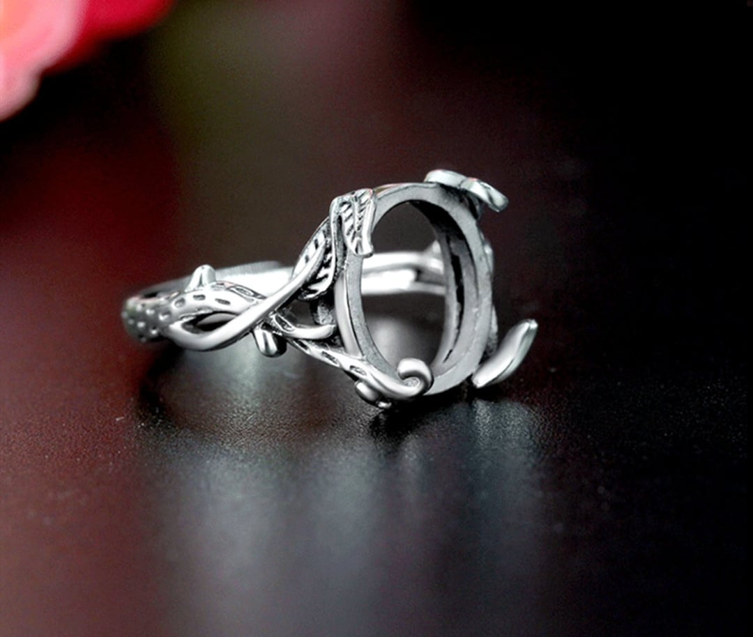 Vintage Sterling Silver Ring Blank With Adjustable Setting Jewelry ...