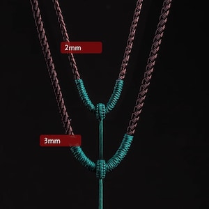 2mm Handmade Braided Necklace Cord: Adjustable Length, 2mm Rope For Jewelry Making (XL03)