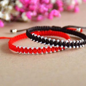 Red Handmade Braided bracelet for men and women,braided bracelet Protection Bracelet Lucky Red Cord Bracelet Handmade Supplies (SS015)