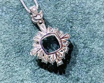 8×8mm High Quality 925 Sterling Silver 18K Gold Pendant 8×8mm High Quality 925 Sterling Silver 18K Gold Pendant