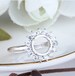Ring Blank 8×8mm,White Gold Plated,Adjustable Ring Base,Cabochon Ring Setting (JT08) 