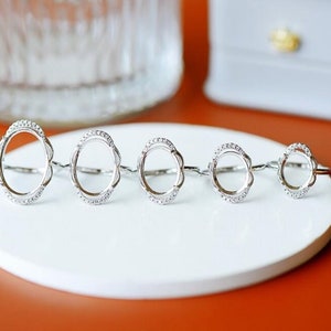 Ring Blank 8×10mm/9×11mm/10×12mm/11×14mm/12×16mm/13×18mm/14×19mmRing Base,Adjustable Ring Setting For Jewelry Making Supplies (JT94)