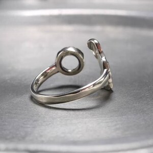 Ring leeg 66mm vintage zilveren ring leeg, ringbasis, antieke stijl JT191 afbeelding 3