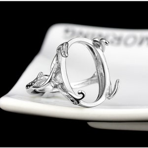 Ring Blank 9×13mm 10×12mm 10×15mm 11×14mm  11×17mm 12×13mm 12×16mm 13×18mm... White Gold Plated Ring Base For Jewelry Making Supplies (JT61)