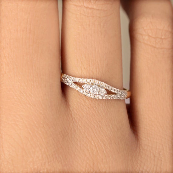 0.2 carat diamond ring