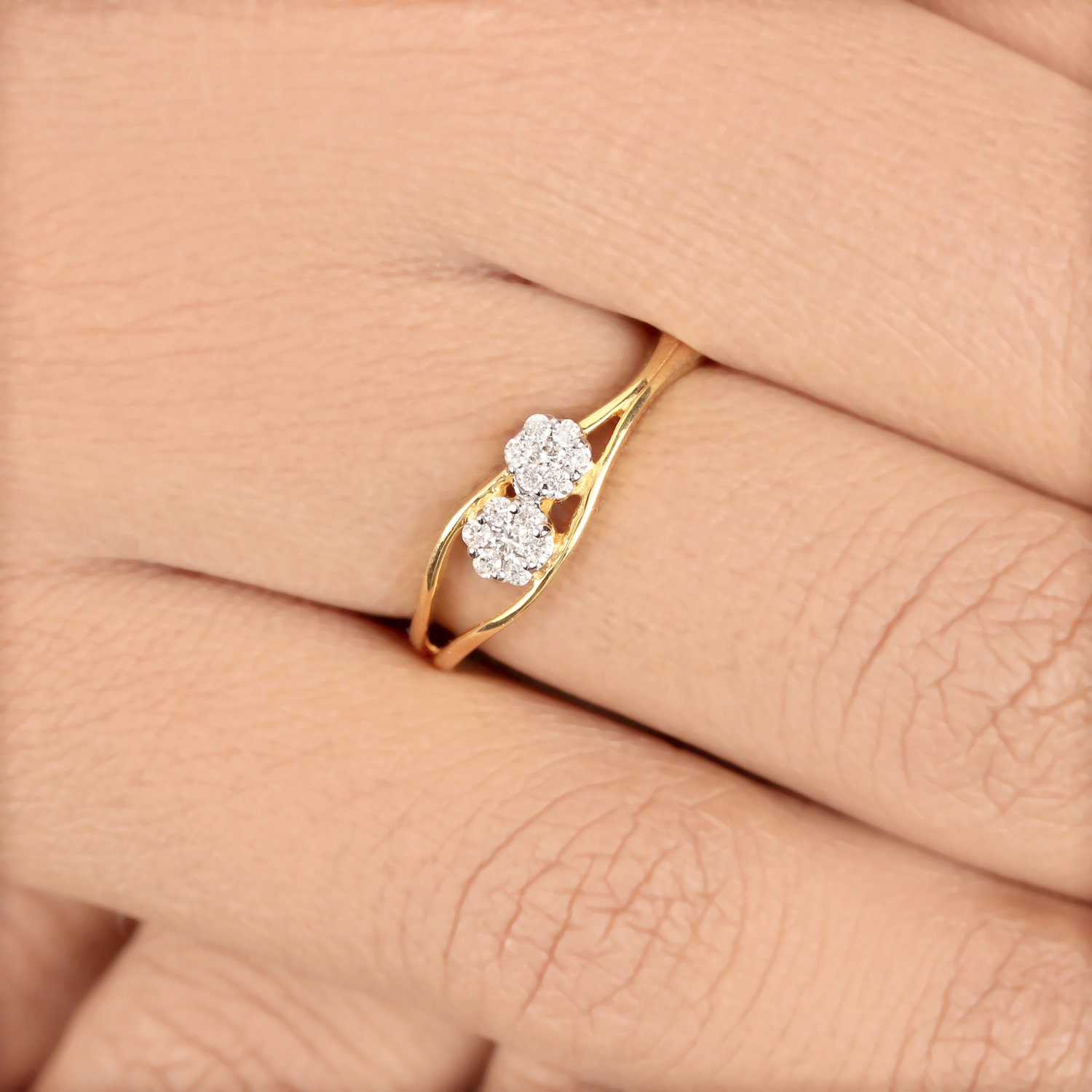 Turtle Gold Ring with Diamond and Semi Precious Stones