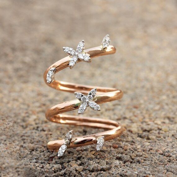 Classic Rose Gold Adjustable Ring for Her | FashionCrab.com