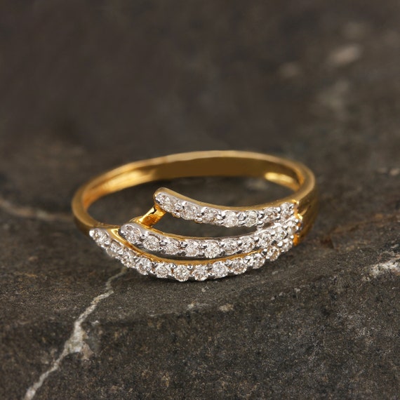 Gold Ladies Ring GLR-ES963 - Best Jewellers in Chandigarh