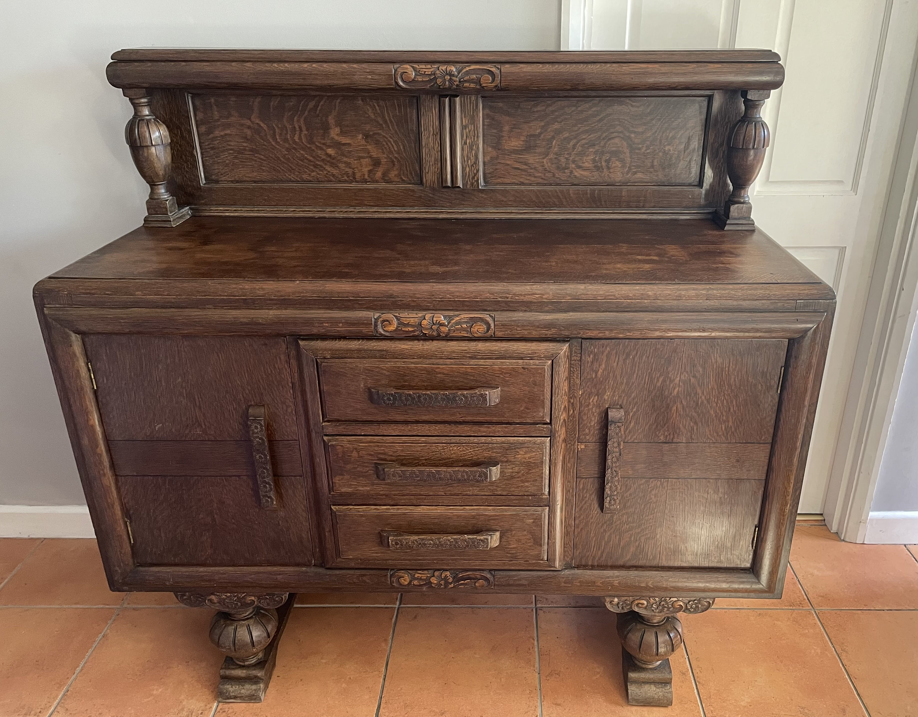 Antique Validity Furniture Art Deco Oak Buffet Server / Sideboard Etsy UK