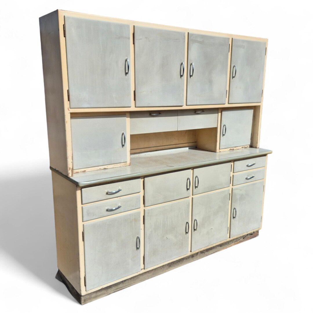 Vintage Mid-century Wooden Kitchen Cabinet | Retro 1950s Larder ...