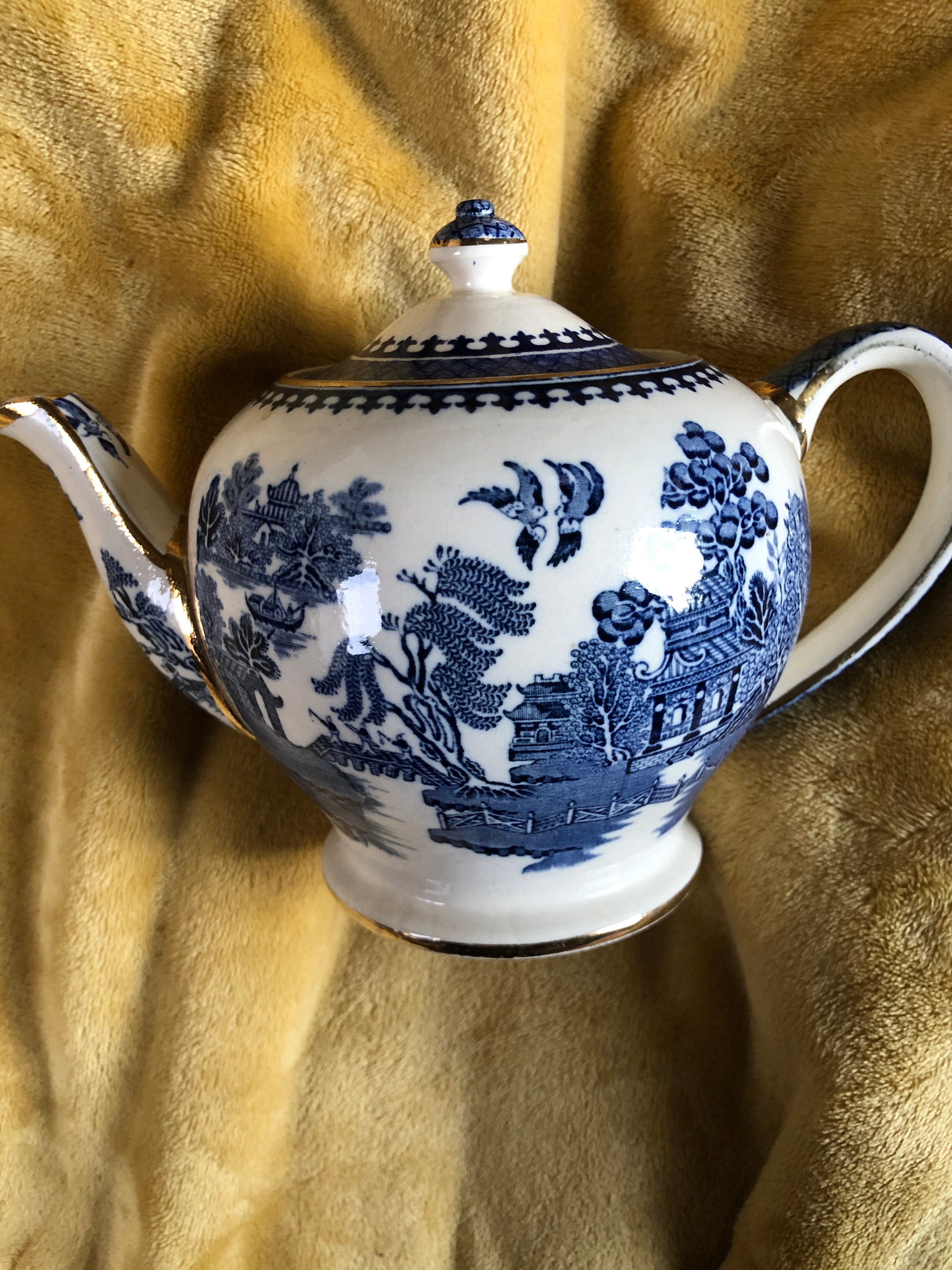 Willow Pattern Teapot Etsy