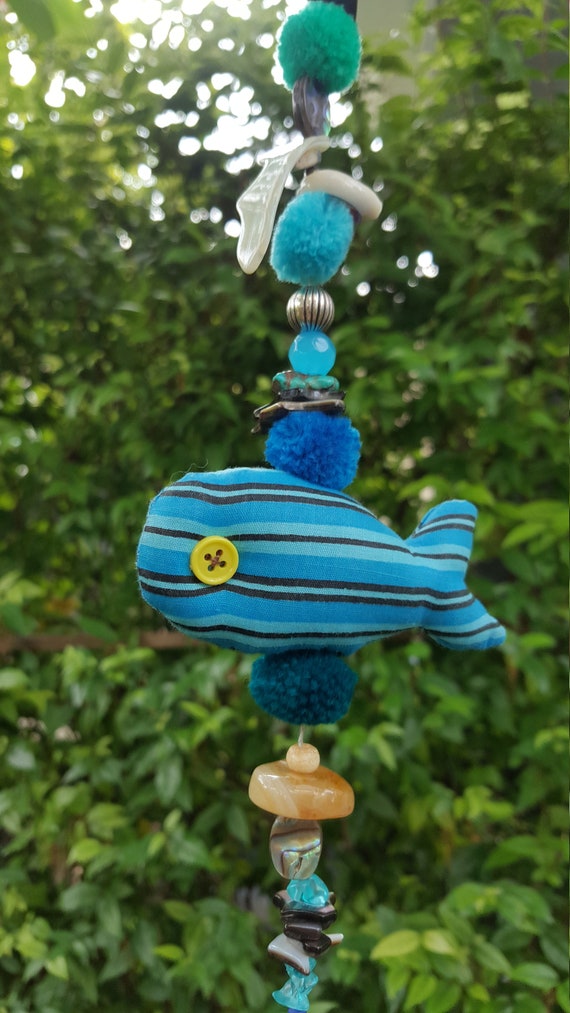 Indigo Fish Aquarium Fish Baby Crib Mobile Baby Fish Mobile Etsy