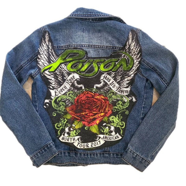 Kids denim ROCK jacket - size 7 years