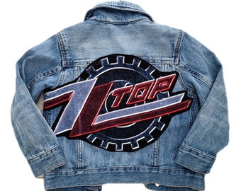 Toddler denim ROCK jacket- size 4T