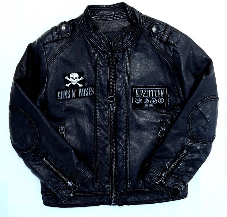Toddler faux leather ROCK jacket-size 34