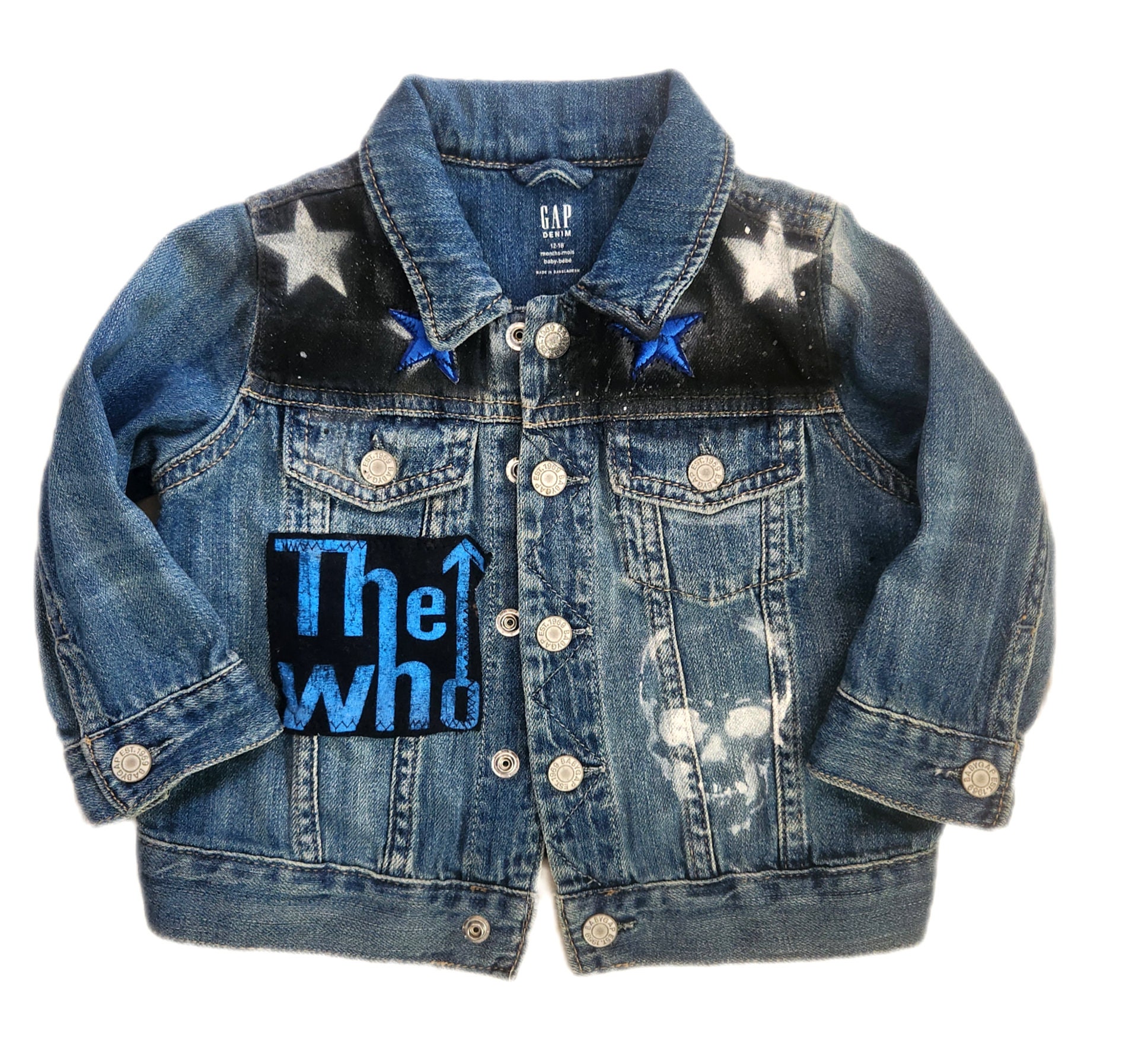 Veste en jean ROCK pour bebe taille 12 18 mois Etsy France