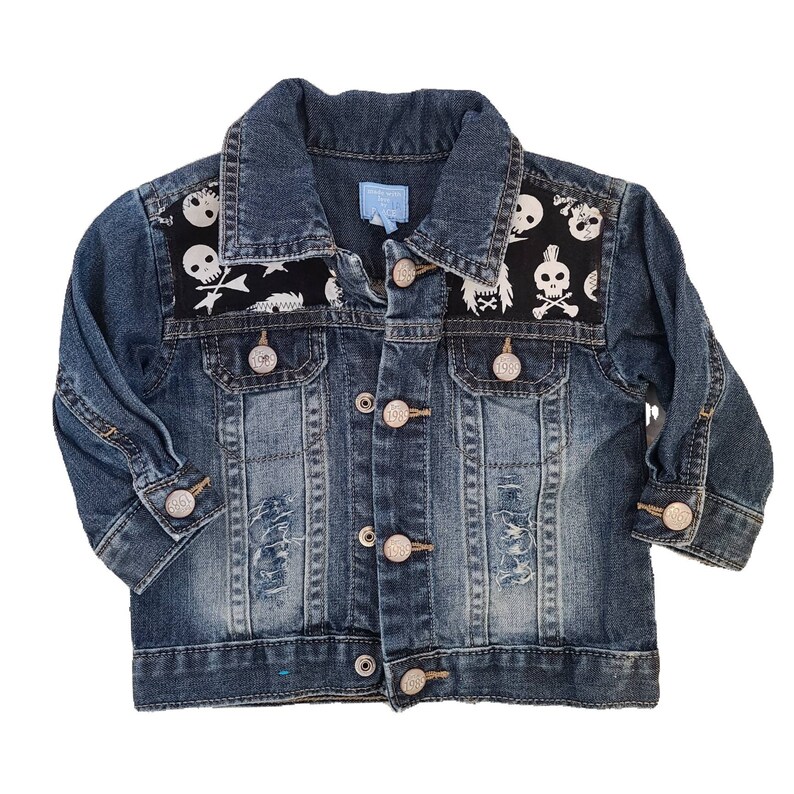Baby denim ROCK jacket-size 6-9 months